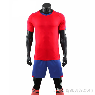 Pasadyang logo soccer jersey set at football shirt